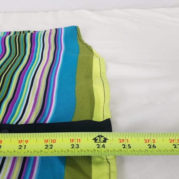 Worthington Shirt‎ Womens Medium Multicolored Top Striped Sleeveless Button Up - Picture 7 of 8